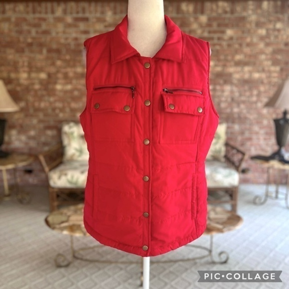 Roz & Ali Puffer Vest Red L